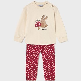 Resim Mayoral Kışlık Kız Bebek Pijama Set Bej - Bej / 4 Yaş 