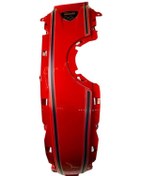 Resim Tvs Apache Rtr 200 E5 Benzin Deposu Orta Grenaj Kırmızı Siyah Etiketli 