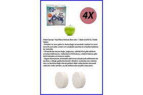 Resim Saban Nem Alıcı Rutubet Giderici Yedek Tablet 4'lü 2 x 250 gr Yeşil Elma 