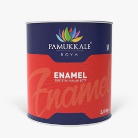 Resim Pamukkale Enamel Sentetik Boya 2.5 Kg Mat Siyah 