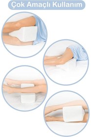 Resim CET PRIME Bacak Arası Yastık Destek Minderi Yan Yatış Yastığı Ergonomik Hamile Pozisyon Yastığı 