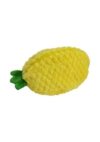 Resim Sevimli Köpek Ananas Peluş Uyku Arkadaşı 27 Cm Sarı 