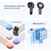 Resim Treasures T68 Beyaz Awei T68 Enc Gürültü Önleyici Kulaklık - 5.3 Bluetooth 4 Mic Kablosuz Spor Kulaklık 