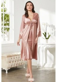 Resim Pierre Cardin Saten Altılı Çeyiz Seti 6700 Brandy 001 