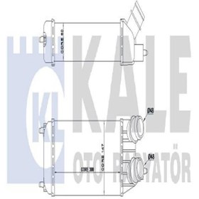 Resim KALE 344895 Turbo Radyatoru Intercooler (CİTROEN: JUMPY /PEUGEOT: EXPERT /FİAT: SCUDO 0384K4 (WC238398) 