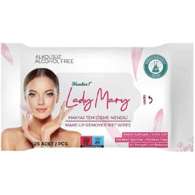 Resim Lady Mary Makyaj Temizleme Mendili 25'li 