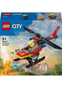 Resim LEGO® City İtfaiye Kurtarma Helikopteri 60411 5+ Yaratıcı Oyuncak Yapım Seti - 85 Parça 
