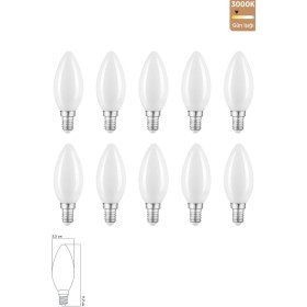 Resim Heka Rustik LED Ampul 6W 3000K E14 Gün Işığı ERD-237 