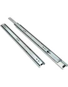 Resim Teleskobik 35MM Çekmece Ray Bilyeli Mobilya Dolap Rayı(35MM)(TAKIM)(KROM) 