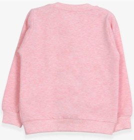 Resim Breeze Kız Çocuk Sweatshirt Baskılı Pullu Unicorn 2-6 Yaş, Somon Melanj-somon Melanj Somon Melanj 