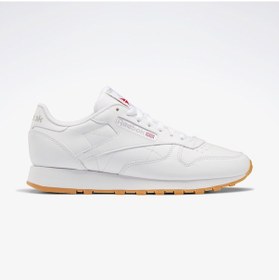 Resim Reebok Classic Leather Unisex Beyaz Spor Ayakkabı Düz 100008491 Beyaz 