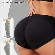 Resim Kadınlar İçin Yüksek Bel Karın Kontrollü Kalp Şekilli Kaldırıcı Külot - Çıkarılabilir Pedli, Nefes Alabilen Tasarım, Orta Destekli Günlük Rahatlık, Dikişsiz Şapka, Dayanıklı Kumaş, Şık Tek Renk İç Giyim 