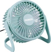 Resim EFN-505 Masaüstü Turkuaz Usb Fan (145mmx141mmx105 mm) Everest