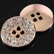 Resim 6 adet, 20mm Moda Hafif Lüks Zarif İşlemeli Taşlı Metal Toka Küçük Parfüm Gömlek Düğmesi, Ceket, Pantolon, Mont Düğmesi, Ev Dikiş Malzemesi Malzemeleri 
