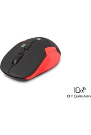 Resim Everest SM-BT31 Kırmızı Bluetooth Kablosuz Mouse 