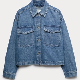 Resim Denim Kadın Ceket - Medium İndigo / L 