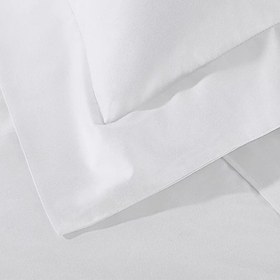 Resim Essentials Mısır Pamuklu Oxford Tekli Yastık Kılıfı - Beyaz / Standart 50 × 75 cm 