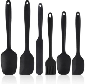 Resim EW's Kitchenware 6 Lı Siyah Isıya Dayanıklı Yanmaz Yapışmaz Silikon Mutfak Seti 