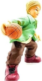 Resim NBA Basketbolcu Figürlü Kumbara, Yeşil Ceket, Beyaz Renk 