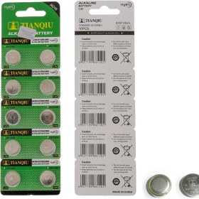 Resim Tianqiu AG10 LR1130H /389A Alkalin Düğme Saat Pili 10'lu Paket 