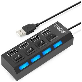 Resim 4 Port Usb Hub Çoğaltıcı Çoklayıcı Swıtch 4863P Anahtarlı Hab 