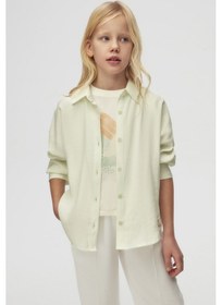 Resim Nk Kids Apricot Kız Çocuk Gömlek 38388 Sarı 