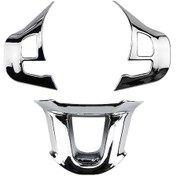 Resim Shineyee "peugeot 2008 208 308 İçin 3 Adet Abs Malzeme Şık Gümüş Direksiyon Kılıfı - Kolay Kurulum Ve Koruma" 