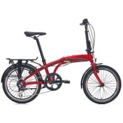 Resim Carraro Flexi 106 V - 20 Jant 6 Vites Katlanır Bisiklet - Kırmızı Siyah 
