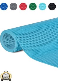 Resim Kaydırmaz Turkuaz Bal Petek Paspas Yolluk En:120cm 