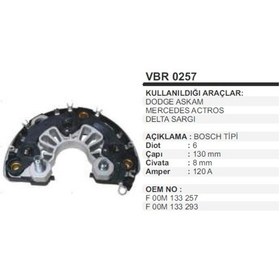 Resim Diot Tablasi Dodge Askam Mercedes Actros Delta Sar 504629215 