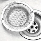 Resim 1 Adet/3 Adet/5 Adet Paslanmaz Çelik Lavabo Süzgeci - Saplı, Tıkanma Önleyici, Mutfak ve Banyo Lavaboları İçin 201 Paslanmaz Çelik, Sebze ve Meyve Sökme için İdeal, Kolayca Tıkanmayı Engelleyen 
