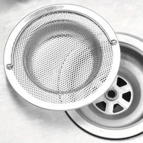 Resim 1 Adet/3 Adet/5 Adet Paslanmaz Çelik Lavabo Süzgeci - Saplı, Tıkanma Önleyici, Mutfak ve Banyo Lavaboları İçin 201 Paslanmaz Çelik, Sebze ve Meyve Sökme için İdeal, Kolayca Tıkanmayı Engelleyen 