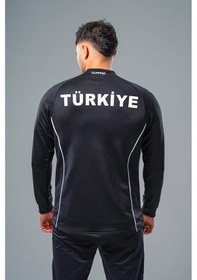 Resim Hummel Target Milli Takım Kamp Eşofman Üstü Siyah 