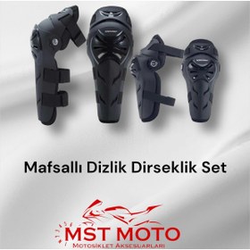 Resim monero Motosiklet Mafsallı Dizlik Dirselik Set 