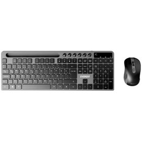 Resim Everest Km-730 Gri-siyah Kablosuz Q Multimedia Klavye + Mouse Set Diğer 