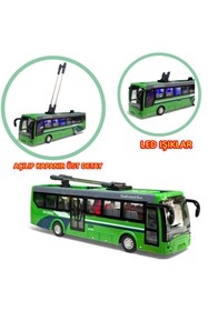 Resim YILDIRIM OYUNCAK Uzaktan Kumandalı Şarjlı Led Işıklı Ful Fonksiyon 20 cm Şehir Otobüsü - Işıklı Oyuncak Şehir Otobüsü 