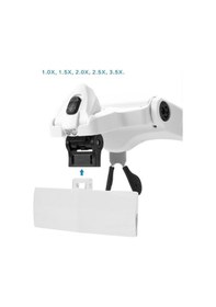 Resim Nikula-5 Lens 1.0x-3.5x, 2led Işıklı Ile Ayarlanabilir Gözlük Büyüteç9892b2 
