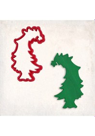 Resim Grinch Noel Ağacı Kurabiye Kalıbı Şekillendirici Kopat KIrmızı 