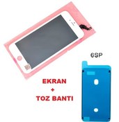 Resim Tkgz İphone 6s Plus Lcd Ekran Dokunmatik Lw Marka Toz Bantı Beyaz 