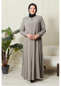Resim Kadın Büyük Beden Mevlana Ferace 001 