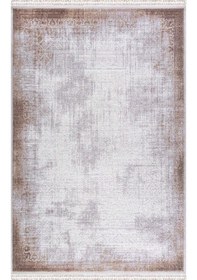 Resim Merinos Halı Rodin 60895 070 Serisi Akrilik Salon Oturma Yatak Odası Halısı Krem - Kahve 