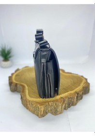 Resim Özdemirler Deri Siyah Erkek Küçük Boy Hakiki Deri Kapaklı Postacı Çanta Siyah Küçük Boy Erkek Siyah 