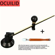 Resim 1 adet Profesyonel 40-150cm Cam Kesici Vantuz Tabanlı - Hassas Dairesel Kesim için 6 Tekerlekli Alaşımlı Bıçaklar, Dayanıklı & Aşınmaya Dirençli, El Sanatları & DIY Projeleri için İdeal, Cam Kesme Araçları 