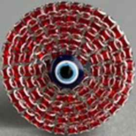 Resim TASARIM ARABAM ATİKE ELİF AKIN Nazar Klima Kokusu Kırmızı Taş & Nazar Boncuğu 