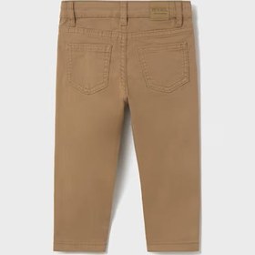 Resim Mayoral Erkek Bebek Slimfit Keten Pantolon Kahverengi - 4 Yaş 