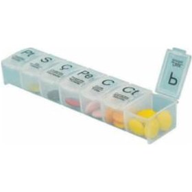 Resim Haftalık İlaç Saklama Taşıma Hap Kutusu Kabı 