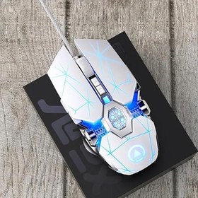 Resim Microcase 3200DPI Kablolu Işıklı Ergonomik Tasarım Oyuncu Gaming Mouse - AL5046 (BEYAZ) 