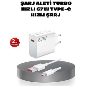 Resim Diğer 67w Turbo Type-c Hızlı Şarj Adaptörü Akıllı Koruma Çipli, Hızlı Şarj Destekli 