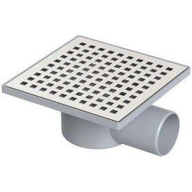 Resim Aesco Yer Süzgeci Kare 15X15 cm 70 mm Yandan Çıkışlı 