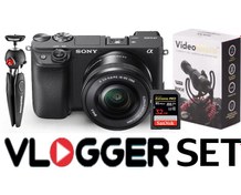 Resim Sony A6400 16-50mm Lensli Vlogger Set 